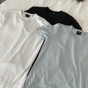 3x Cuts Split Hem T-shirts, size L